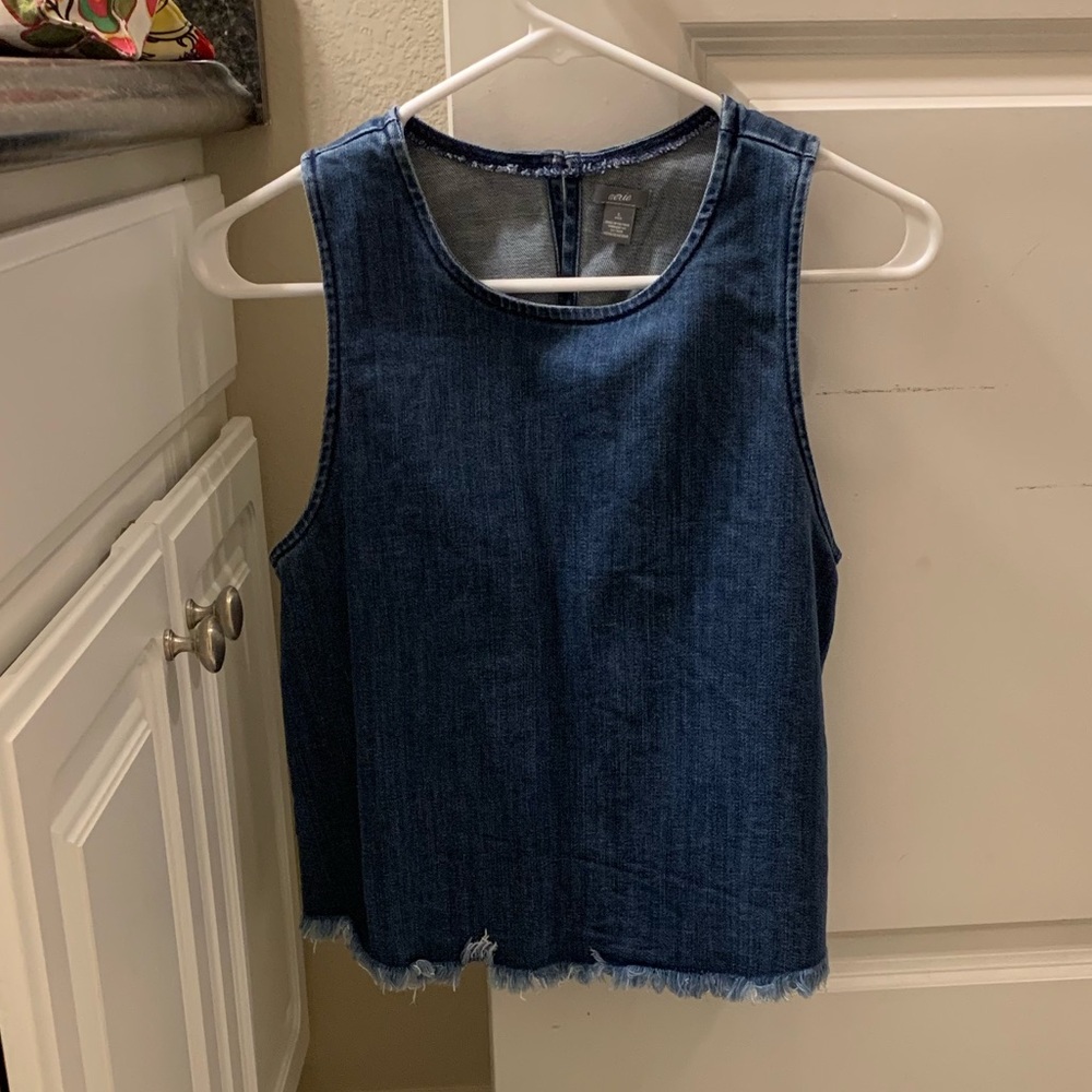 Jean shirt top